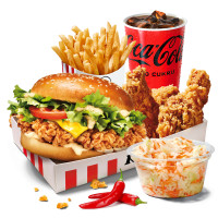 Hot Zinger Deluxe Burger Box